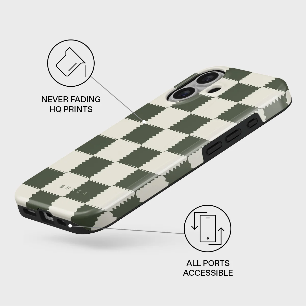 Retro Grid - iPhone 16 Case - Image 3