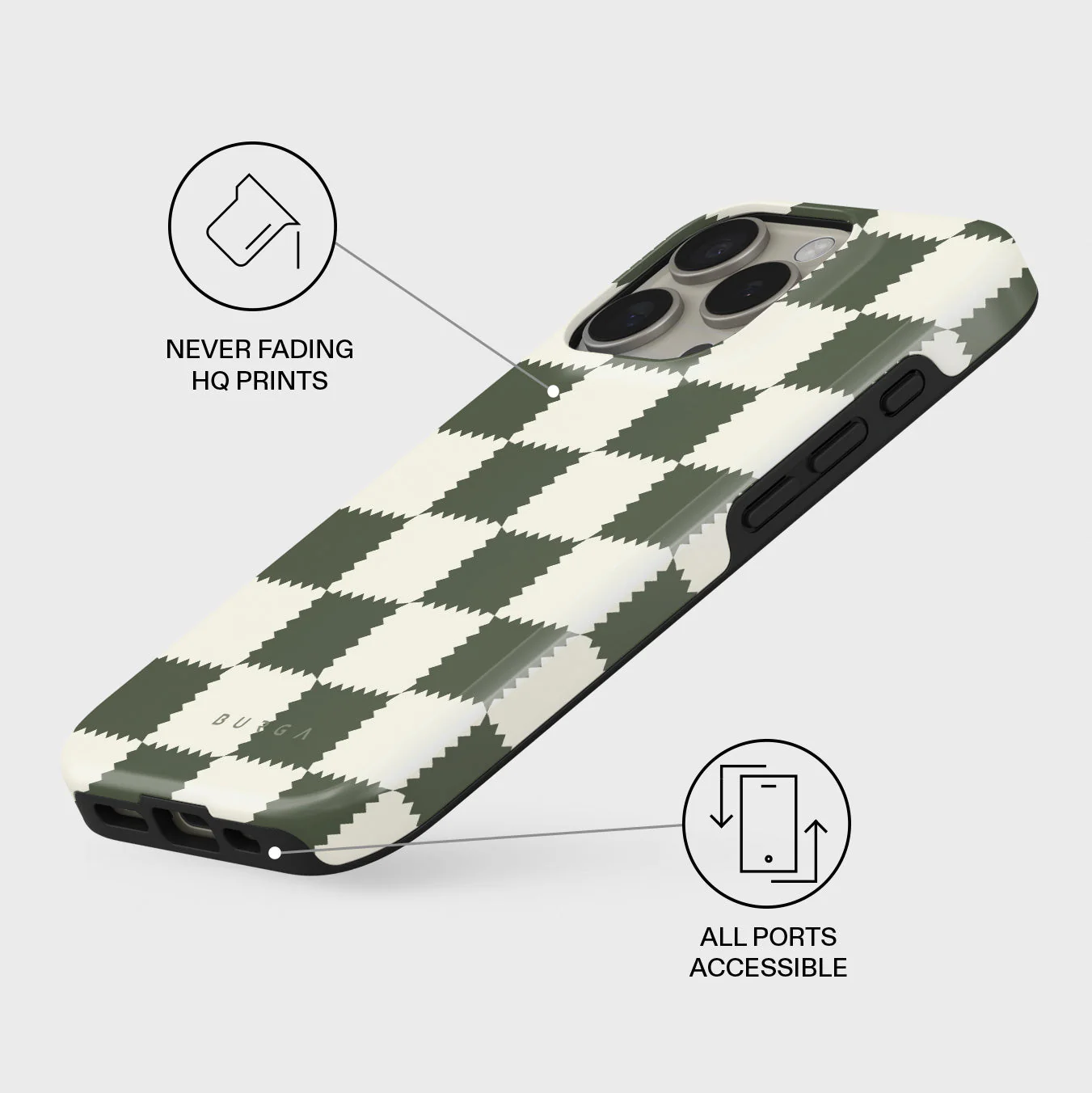 Retro Grid - iPhone 16 Pro Max Case - Image 3