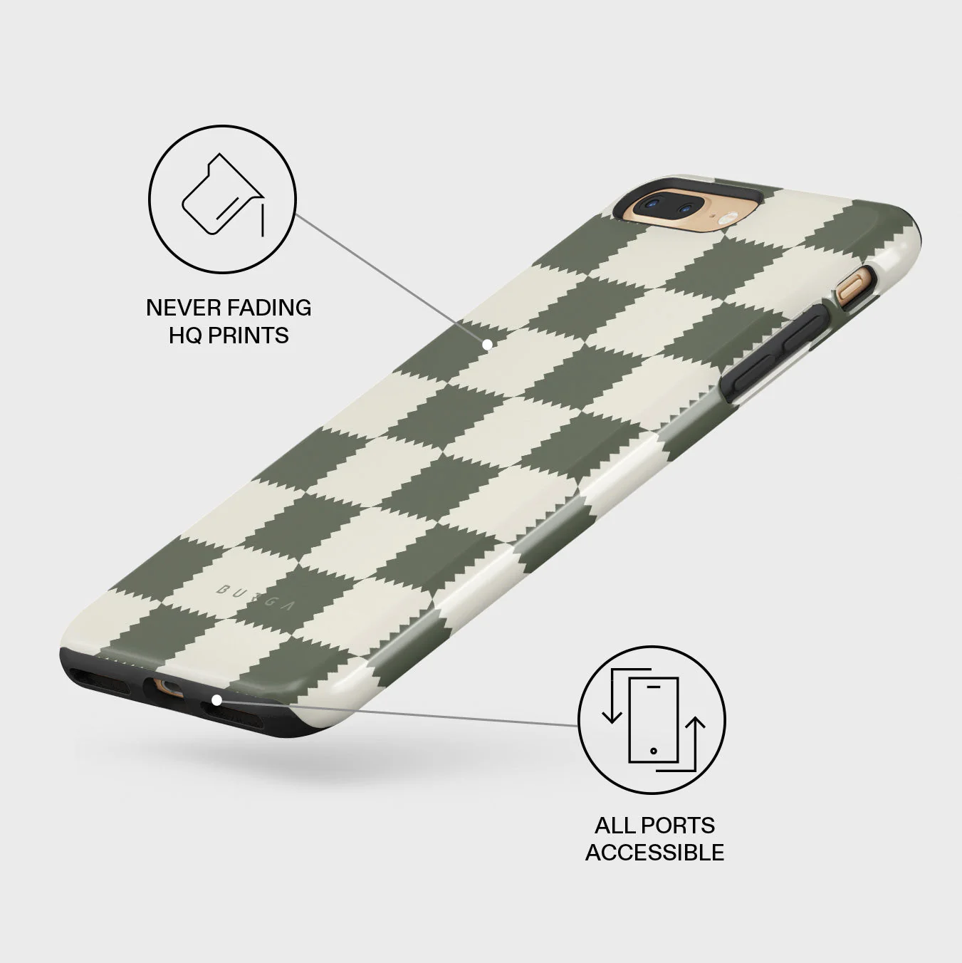 Retro Grid - iPhone 7 Plus / 8 Plus Case - Image 7