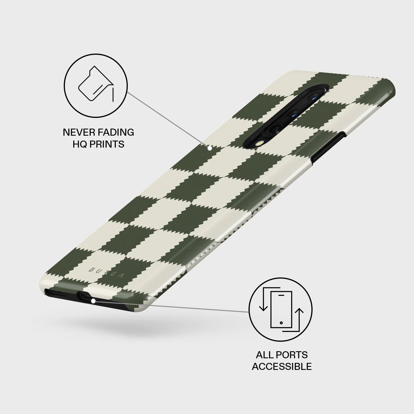 Retro Grid - OnePlus 8 Case - Image 3