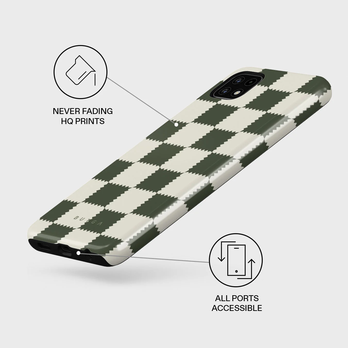 Retro Grid - Samsung Galaxy A22 5G Case - Image 3