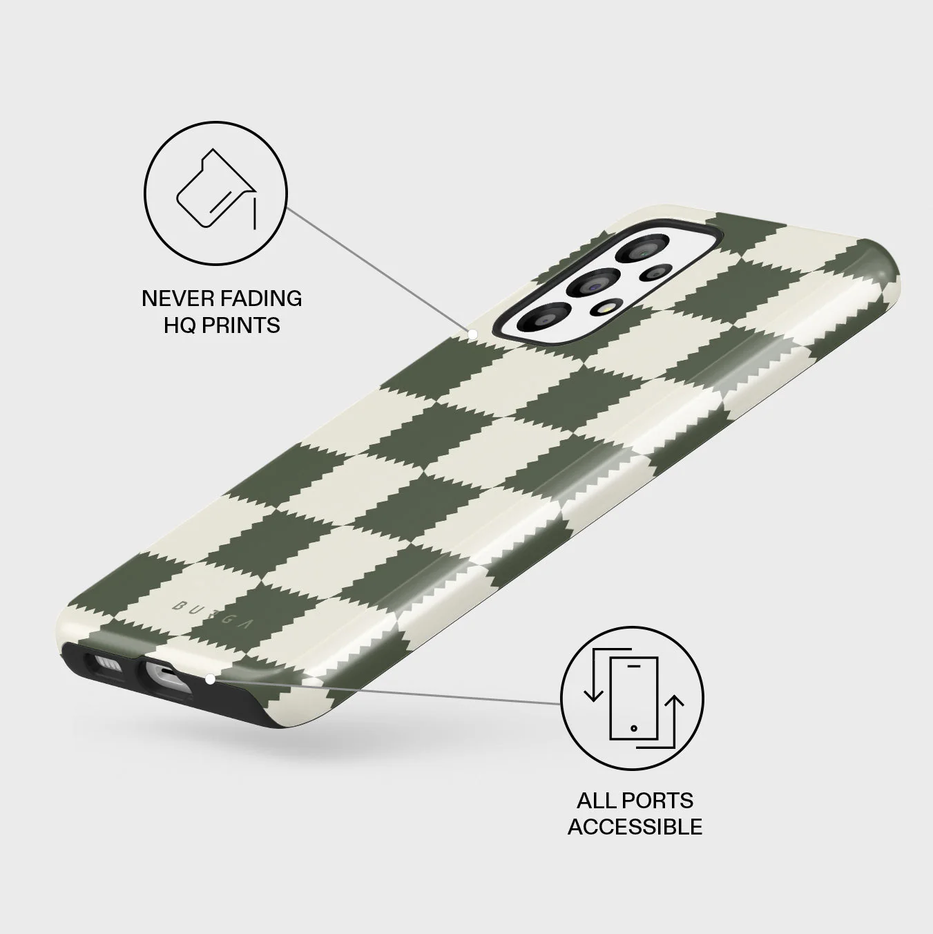 Retro Grid - Samsung Galaxy A73 Case - Image 3