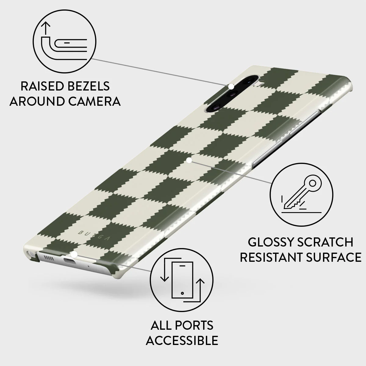 Retro Grid - Samsung Galaxy Note 10 Case - Image 3
