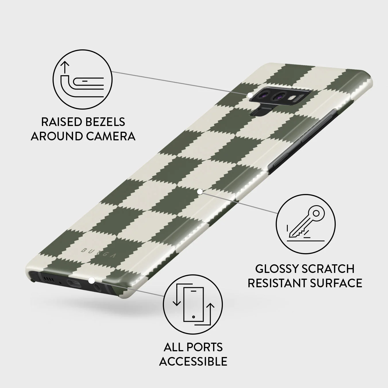Retro Grid - Samsung Galaxy Note 9 Case - Image 3