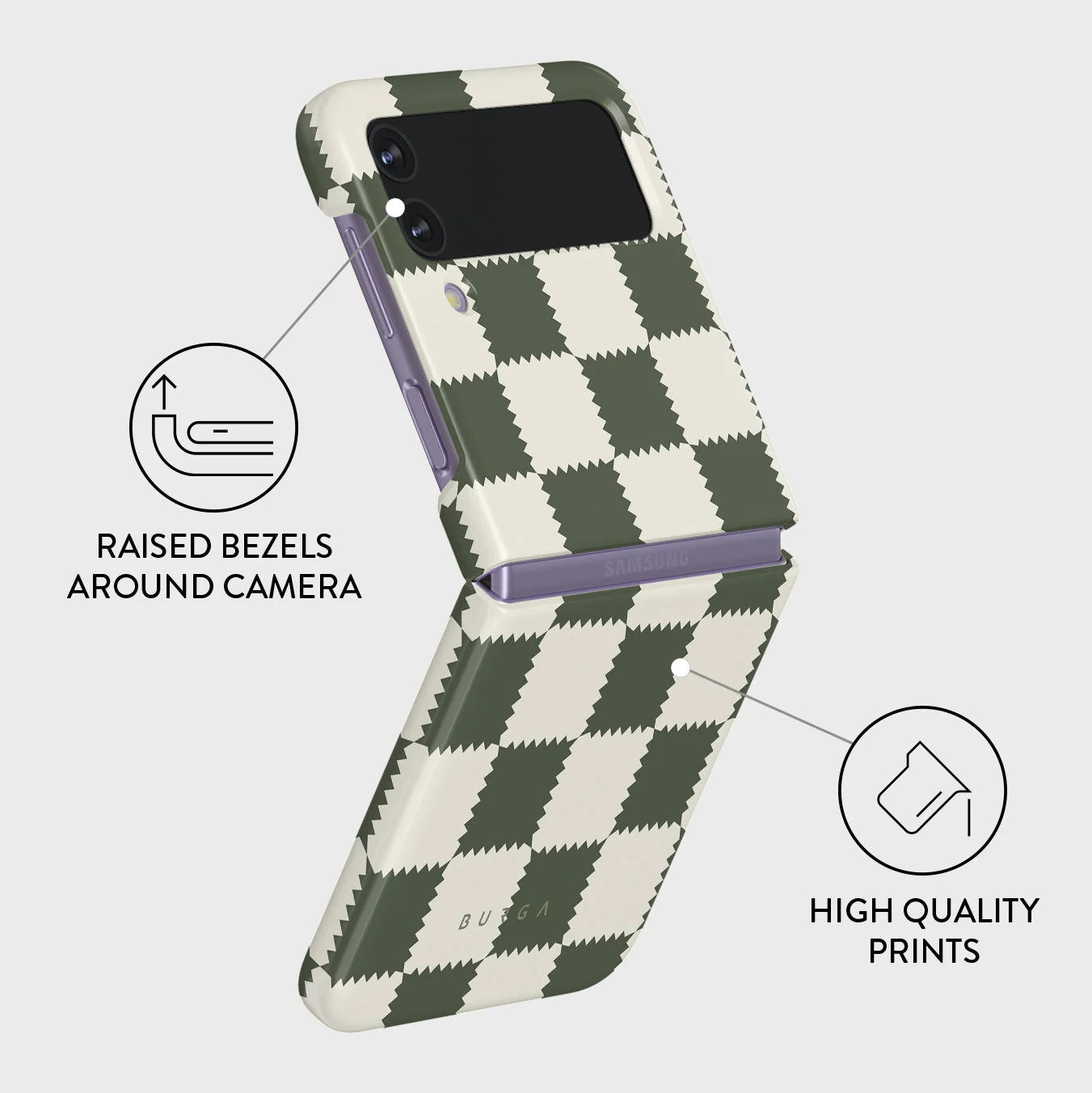 Retro Grid - Samsung Galaxy Z Flip 4 Case - Image 3