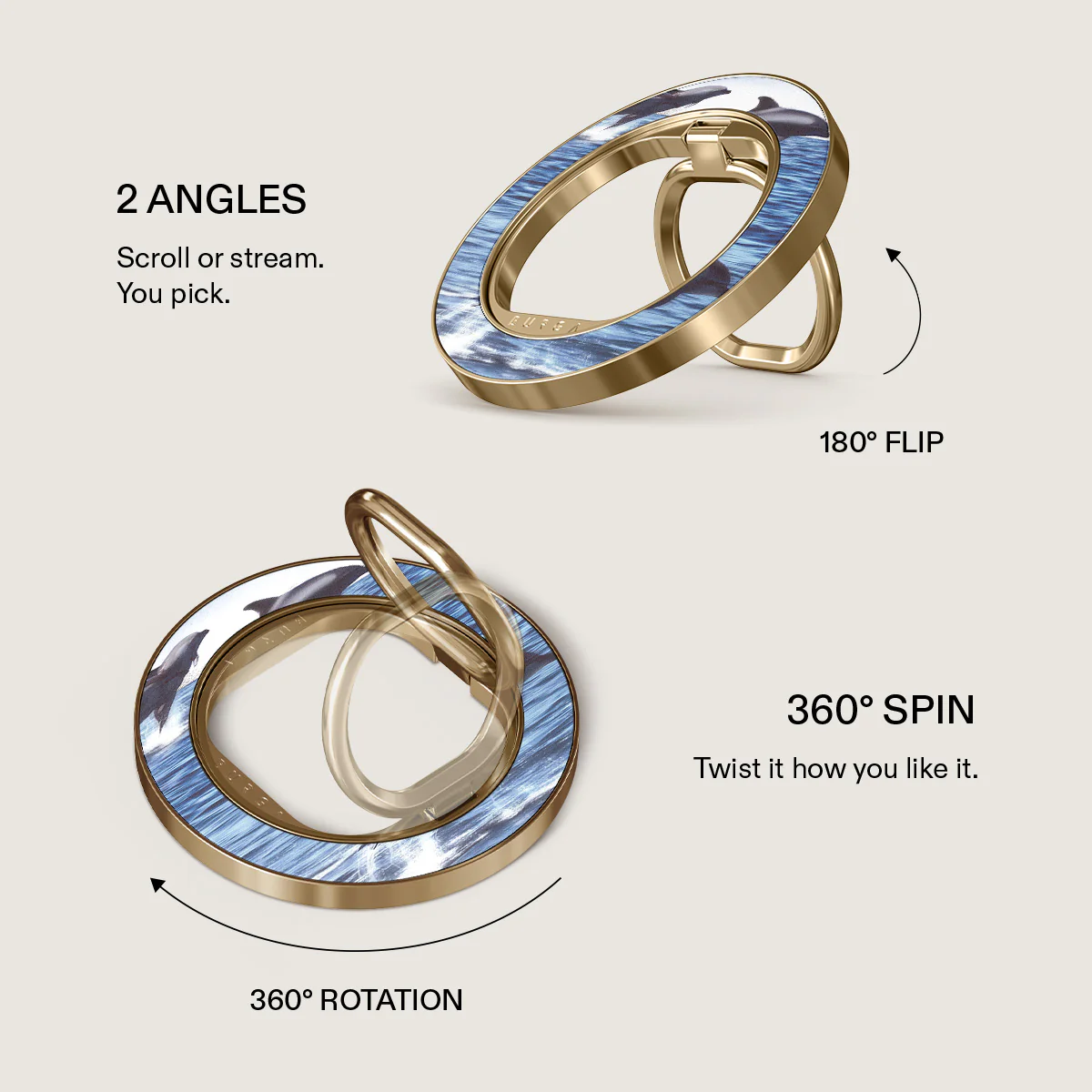 Retro Splash - Magnetic Ring Holder - Image 7