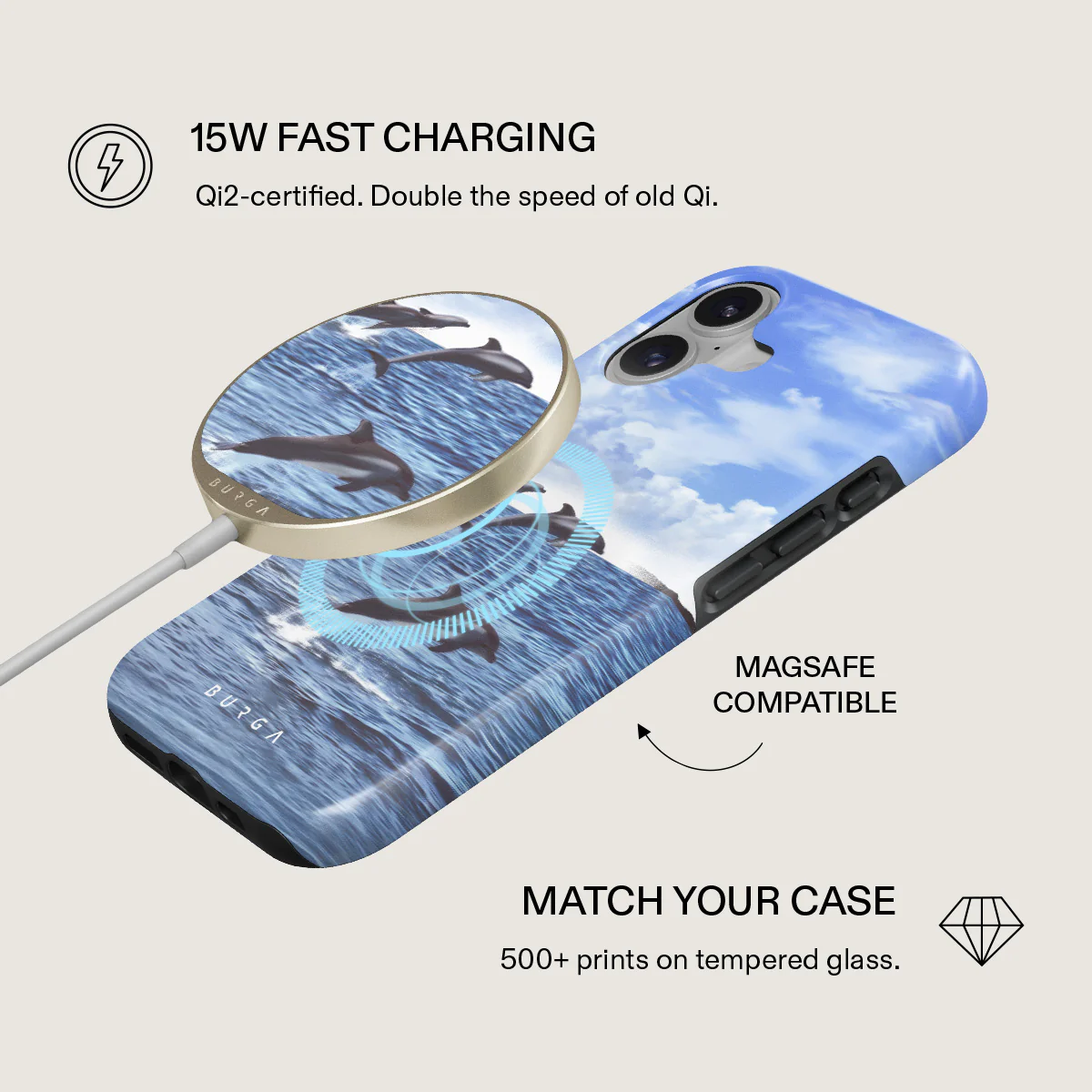 Retro Splash - Magnetic Wireless Charger - Image 2