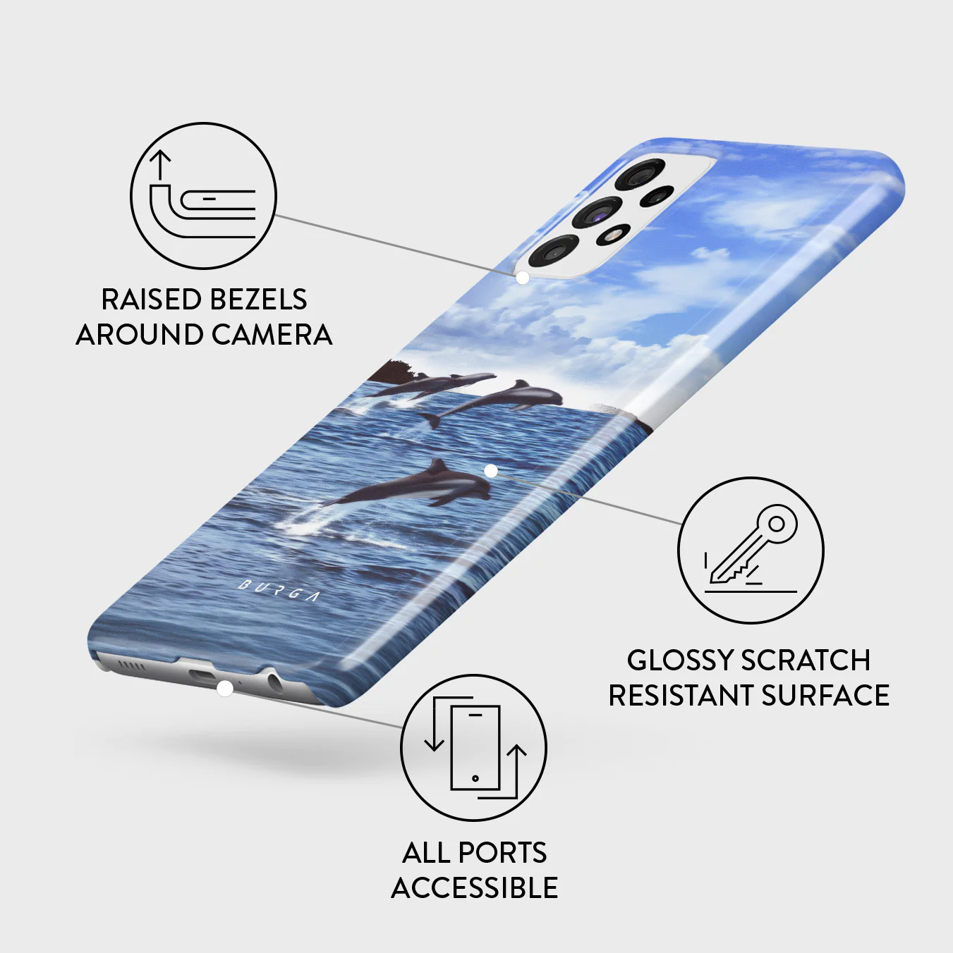 Retro Splash - Samsung Galaxy A72 4G / 5G Case - Image 3