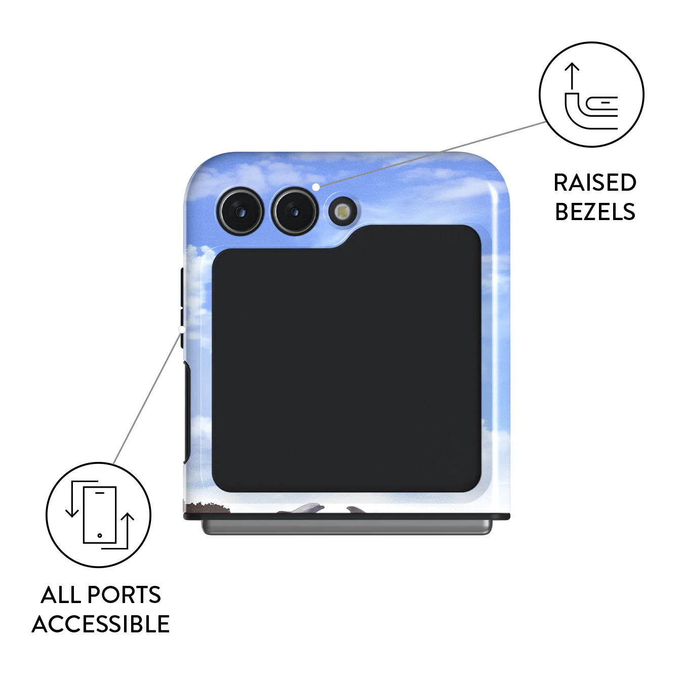 Retro Splash - Samsung Galaxy Z Flip 5 Case - Image 3