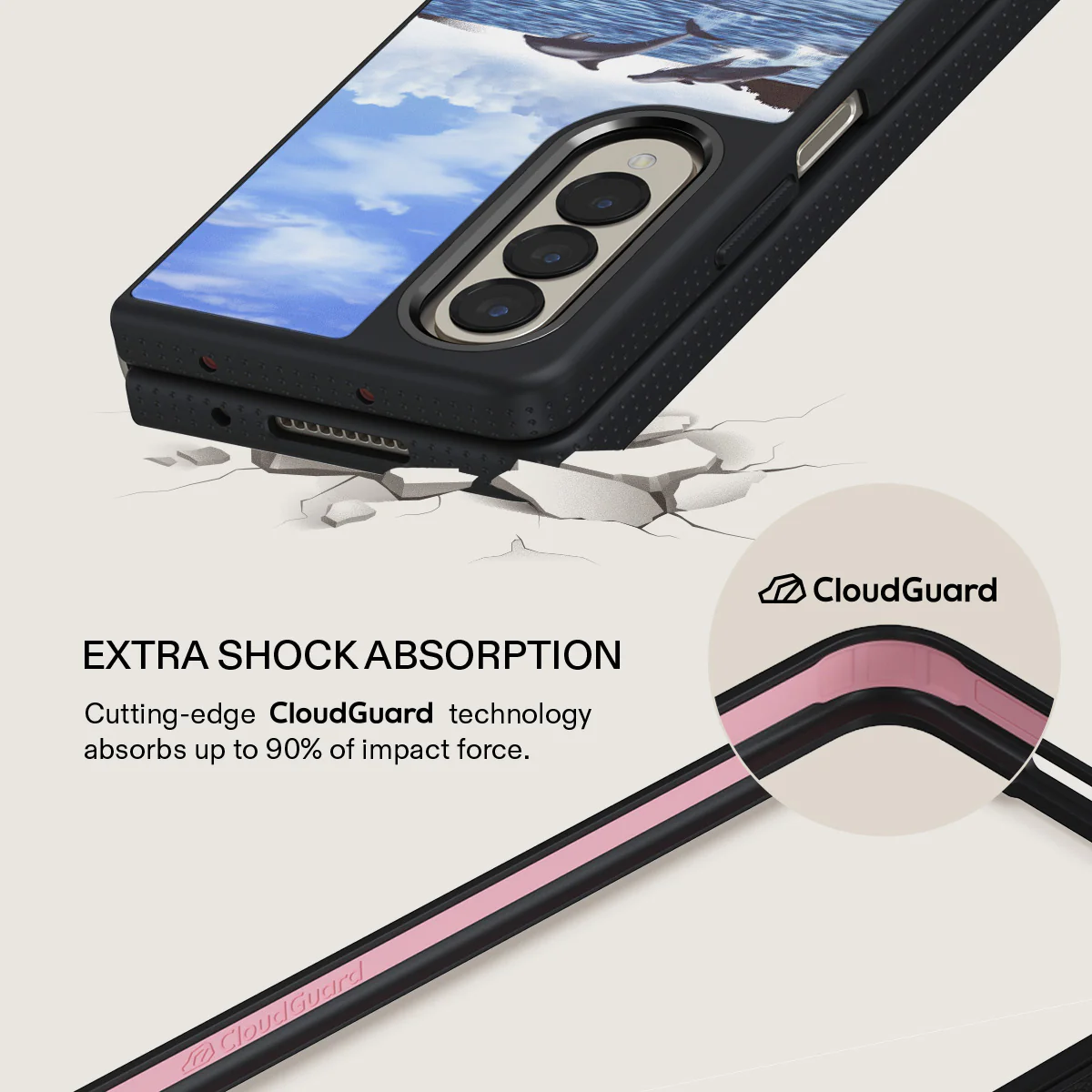 Retro Splash - Samsung Galaxy Z Fold 4 Case - Image 15