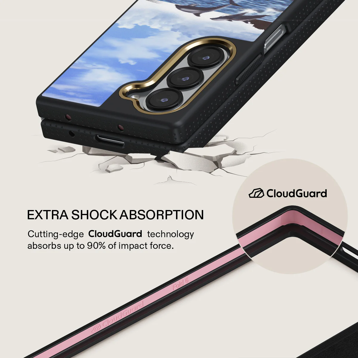 Retro Splash - Samsung Galaxy Z Fold 6 Case - Image 3