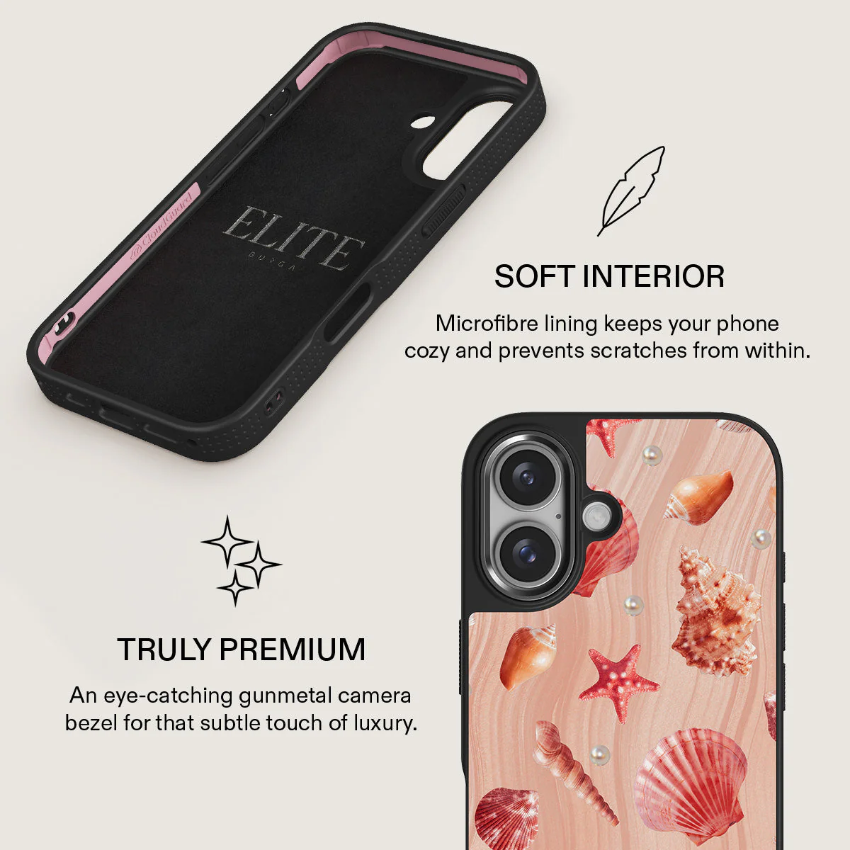 Seashells - iPhone 16 Plus Case - Image 18