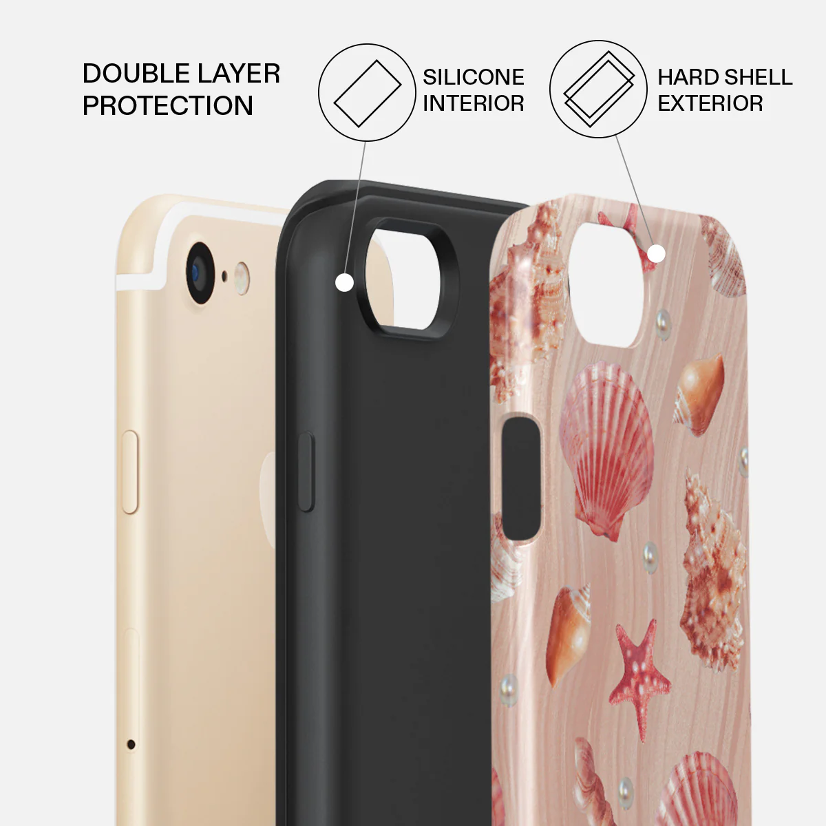 Seashells - iPhone SE (2020) Case - Image 2