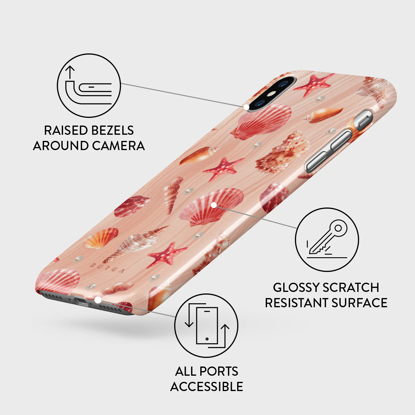 Seashells - iPhone X / XS Case - Image 3