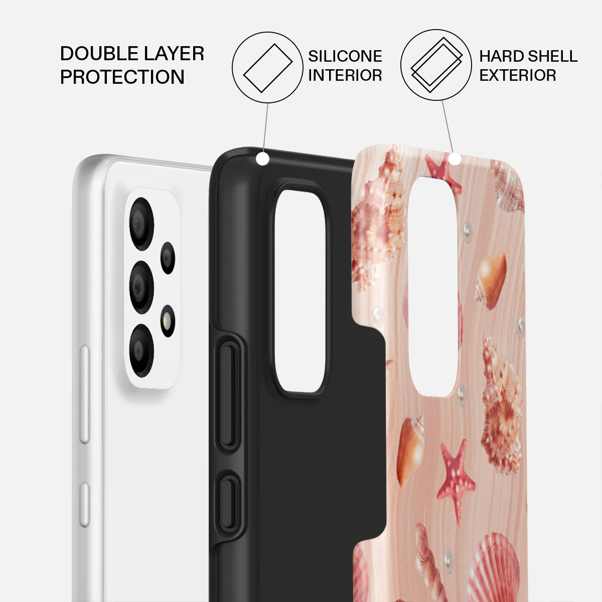 Seashells - Samsung Galaxy A33 Case - Image 2