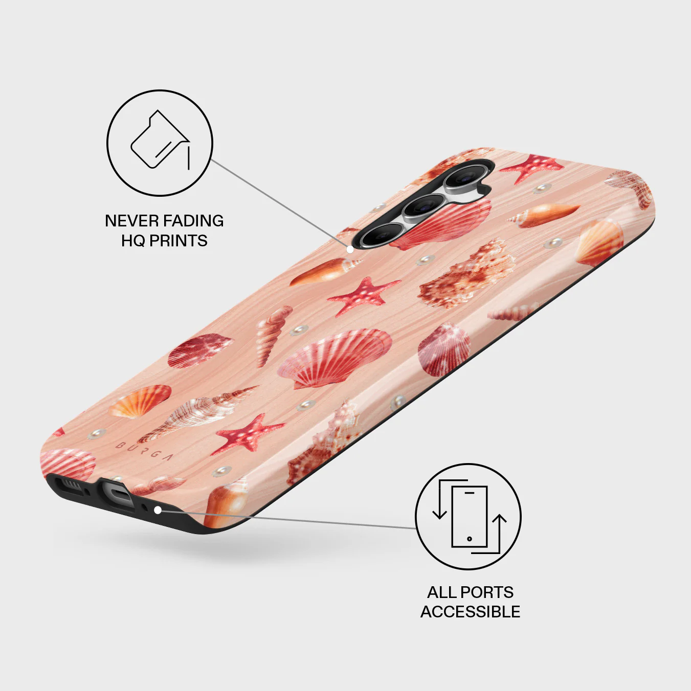 Seashells - Samsung Galaxy A55 Case - Image 3