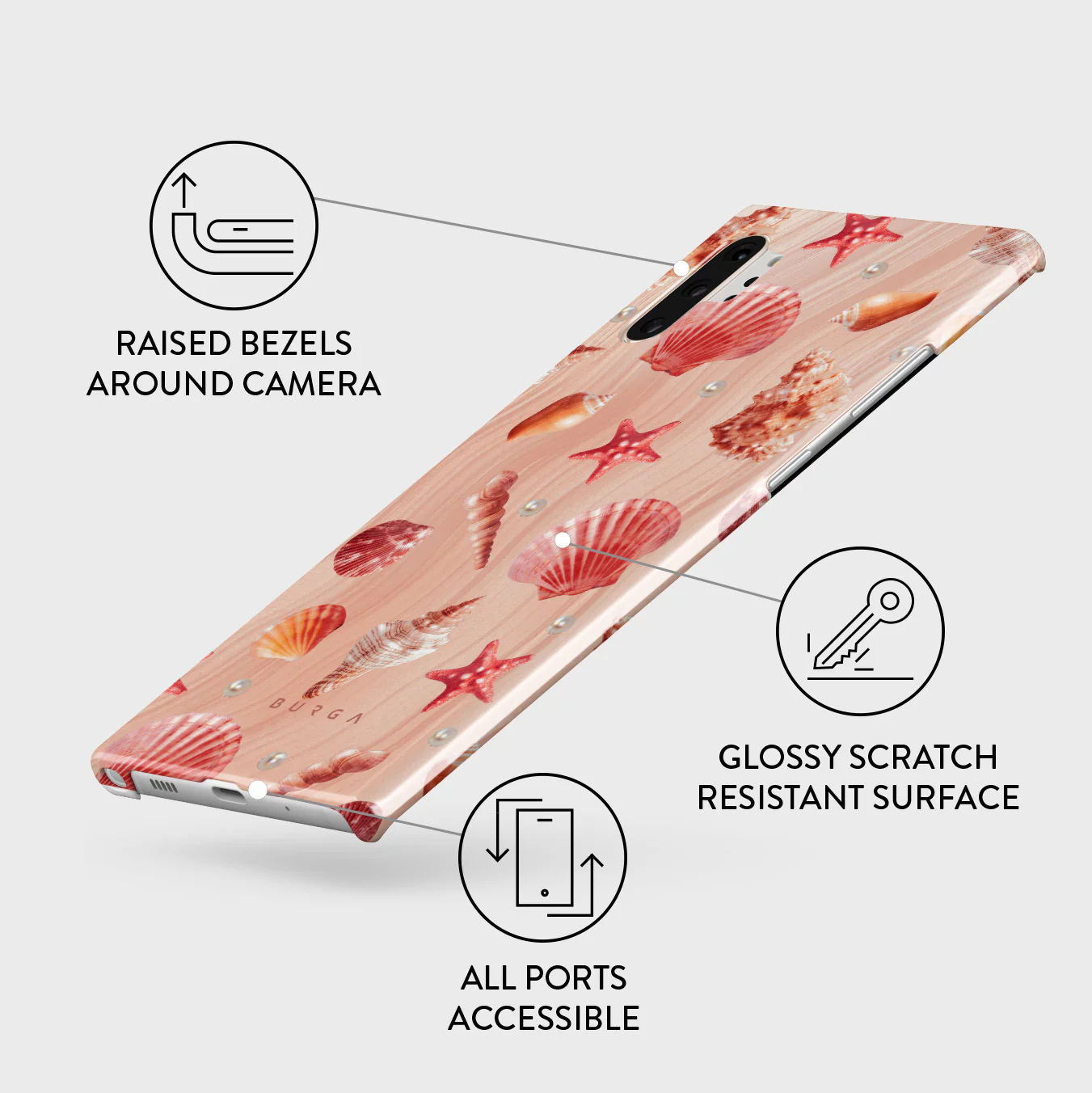 Seashells - Samsung Galaxy Note 10 Plus Case - Image 3