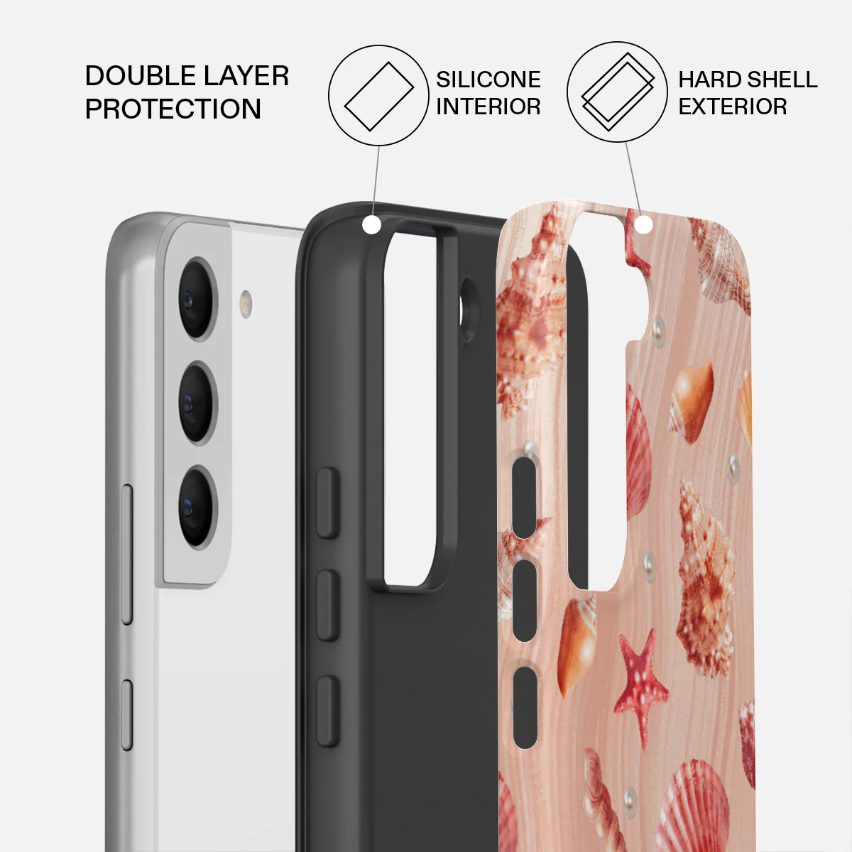 Seashells - Samsung Galaxy S22 Plus Case - Image 2