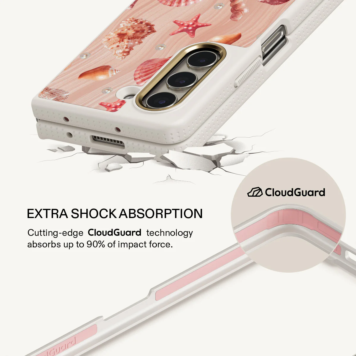 Seashells - Samsung Galaxy Z Fold 5 Case - Image 17