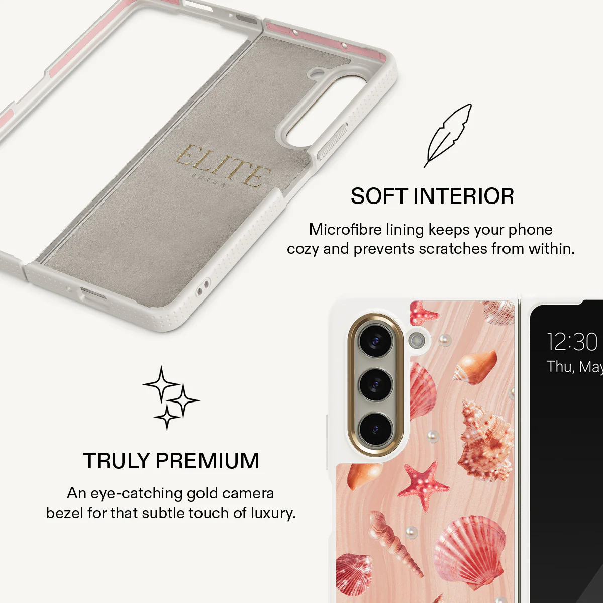 Seashells - Samsung Galaxy Z Fold 5 Case - Image 20