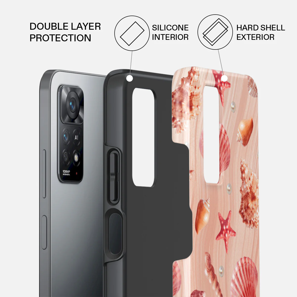 Seashells - Xiaomi Redmi Note 11 Pro+ Case - Image 2