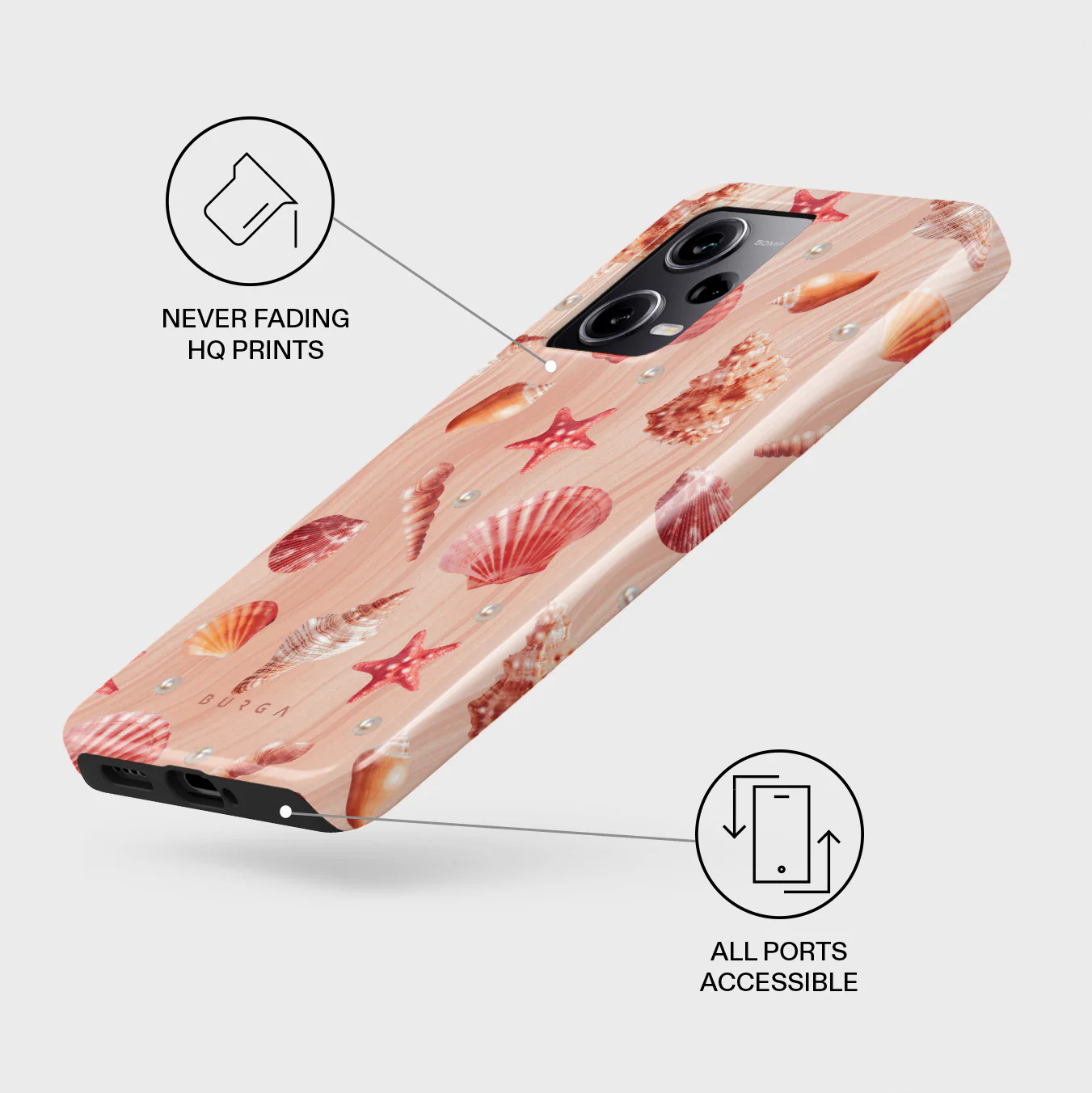 Seashells - Xiaomi Redmi Note 12 Pro+ 5G Case - Image 3