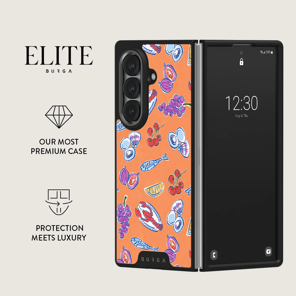 Sunset Dinner - Samsung Galaxy Z Fold 7 Case - Image 9