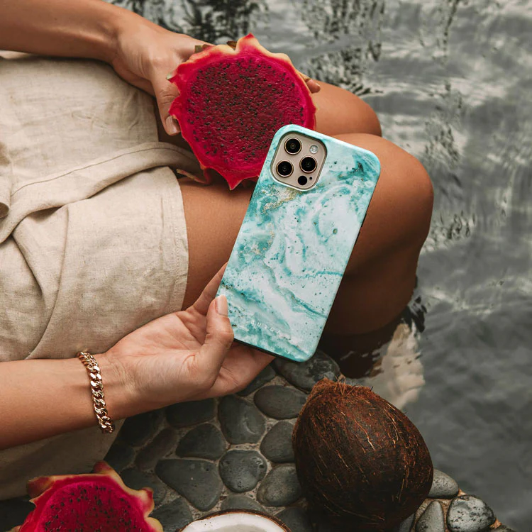 Uluwatu Waves - Teal Samsung Galaxy A37 5G Case - Image 6
