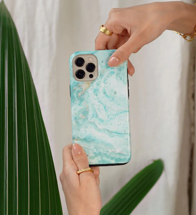 Uluwatu Waves - Teal Samsung Galaxy A57 5G Case - Image 5