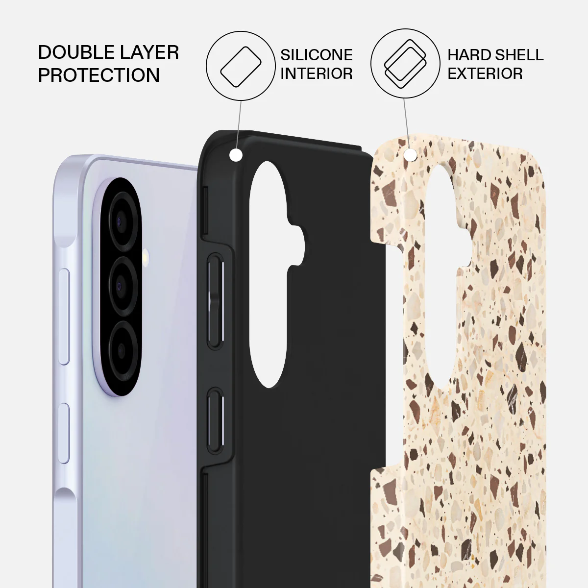 Distant Noise - Terazzo Samsung Galaxy A37 5G Case - Image 2