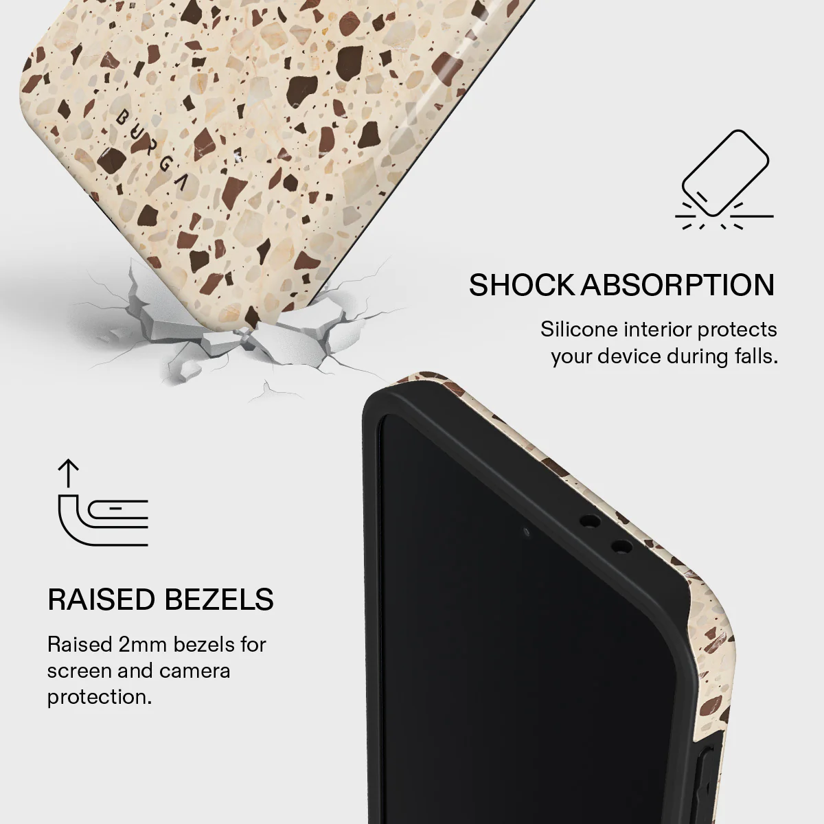 Distant Noise - Terazzo Samsung Galaxy A37 5G Case - Image 4