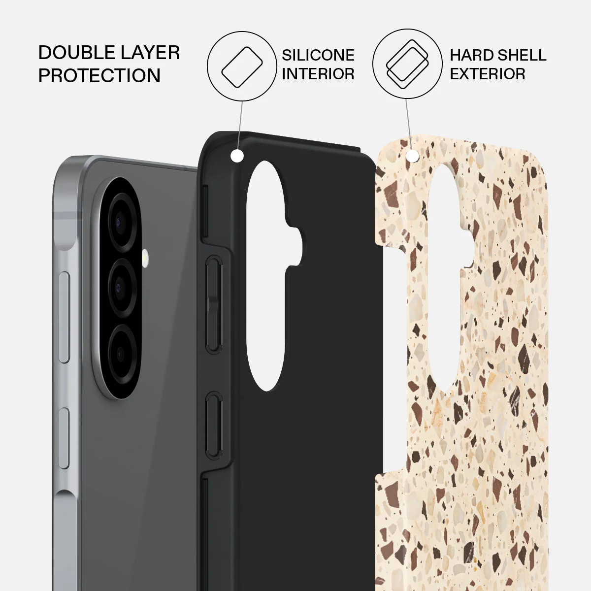 Distant Noise - Terazzo Samsung Galaxy A57 5G Case - Image 2