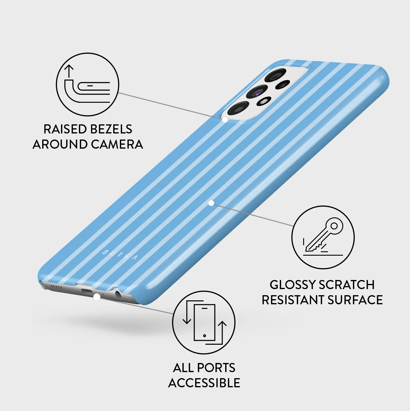 The Hamptons - Samsung Galaxy A72 4G / 5G Case - Image 3