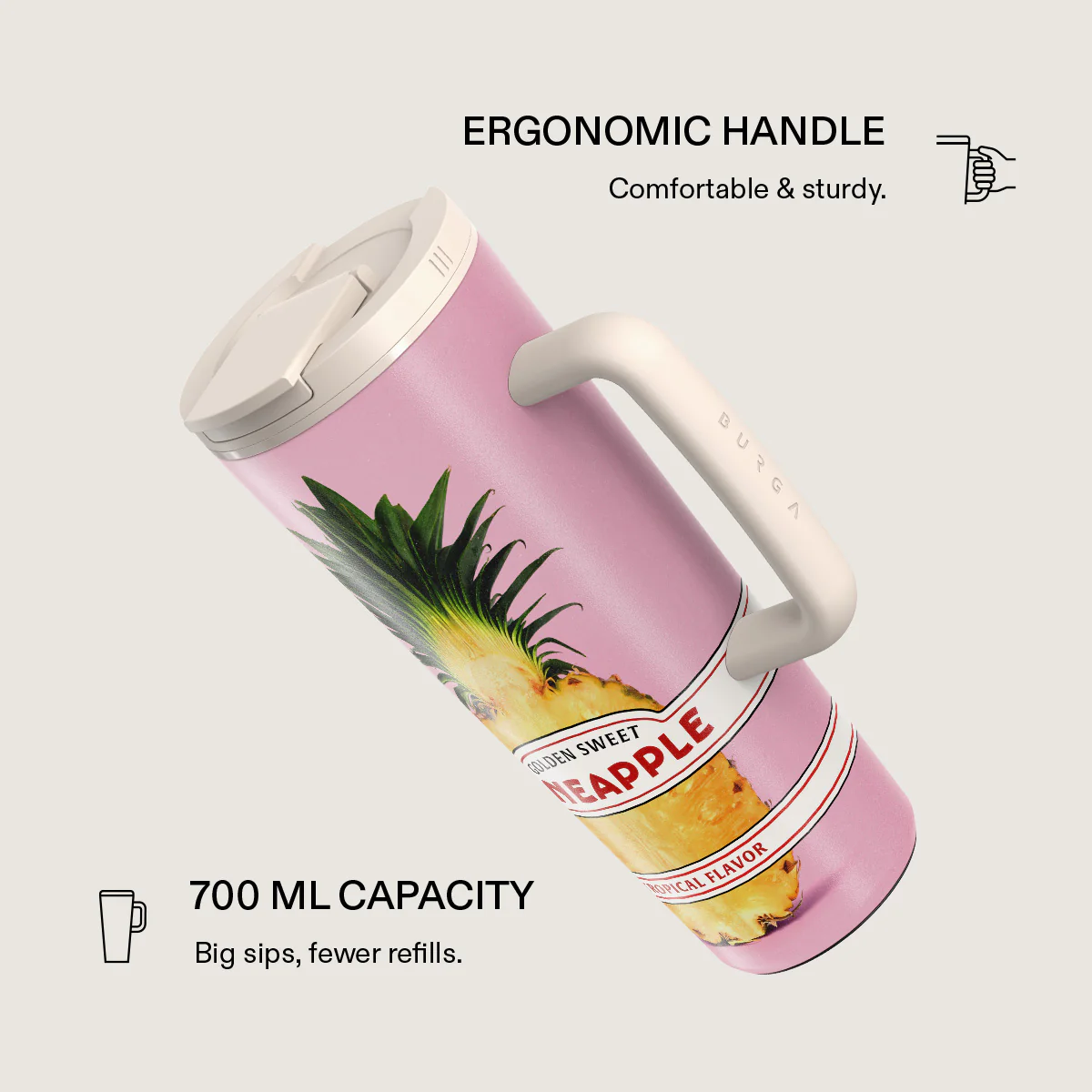 Tropical Flavour - EasyGrip Travel Mug - Image 2