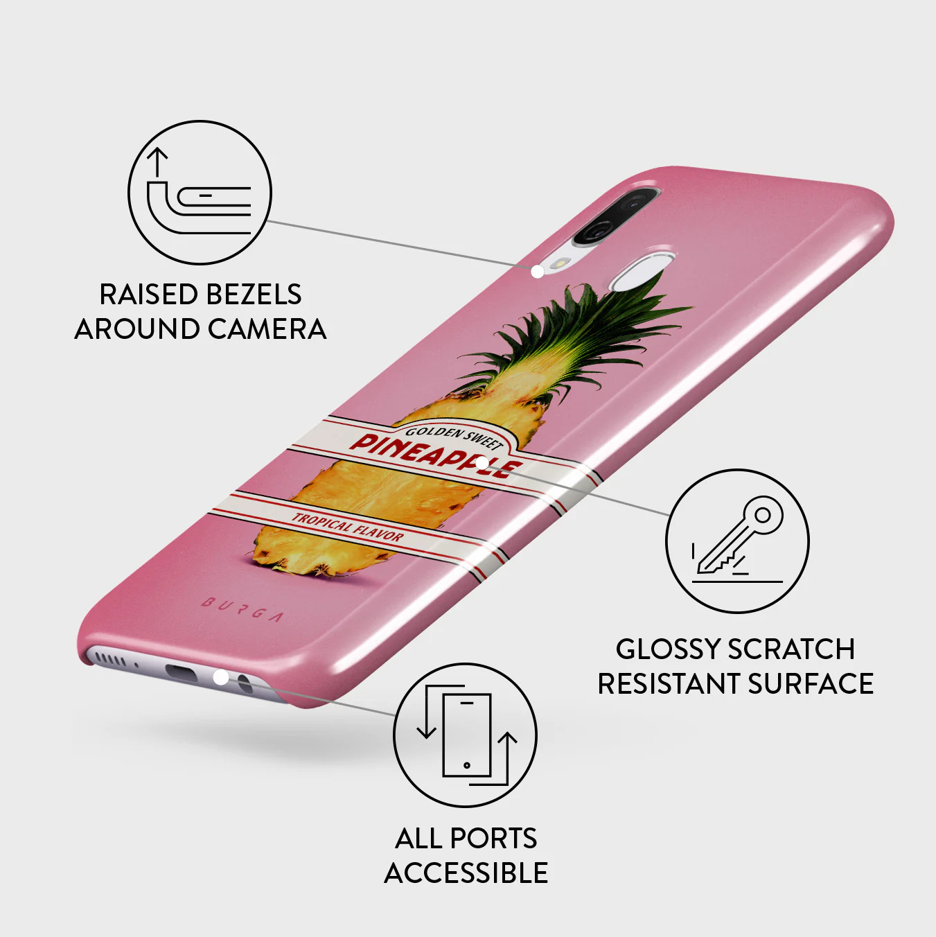 Tropical Flavour - Samsung Galaxy A40 Case - Image 3