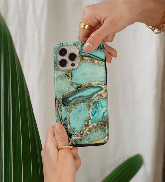 Ubud Jungle - Turquoise Samsung Galaxy A57 5G Case - Image 5