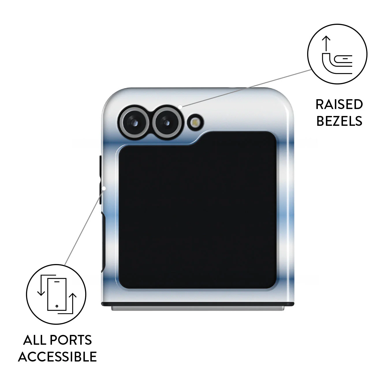 White Noise - Samsung Galaxy Z Flip 7 FE Case - Image 3