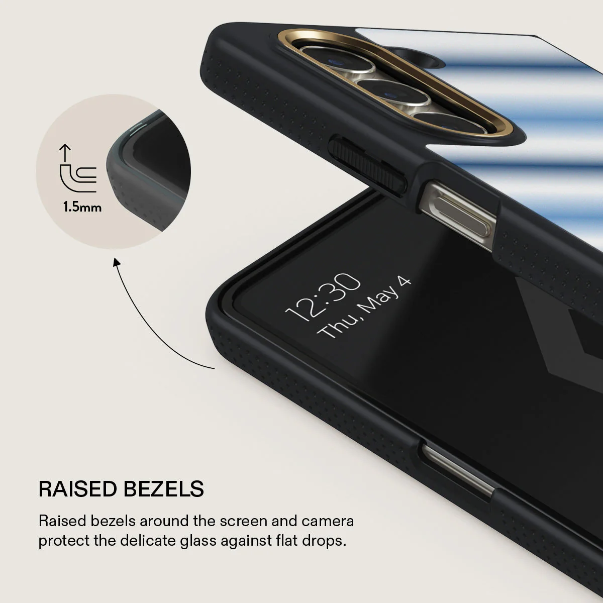 White Noise - Samsung Galaxy Z Fold 5 Case - Image 4