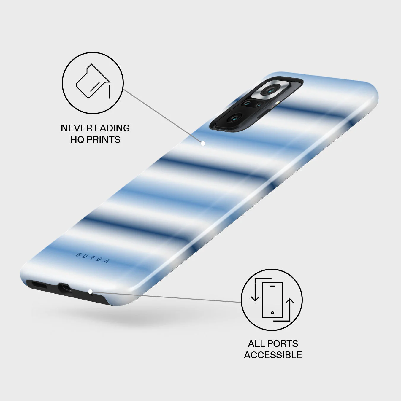 White Noise - Xiaomi Redmi Note 10 Pro Case - Image 3