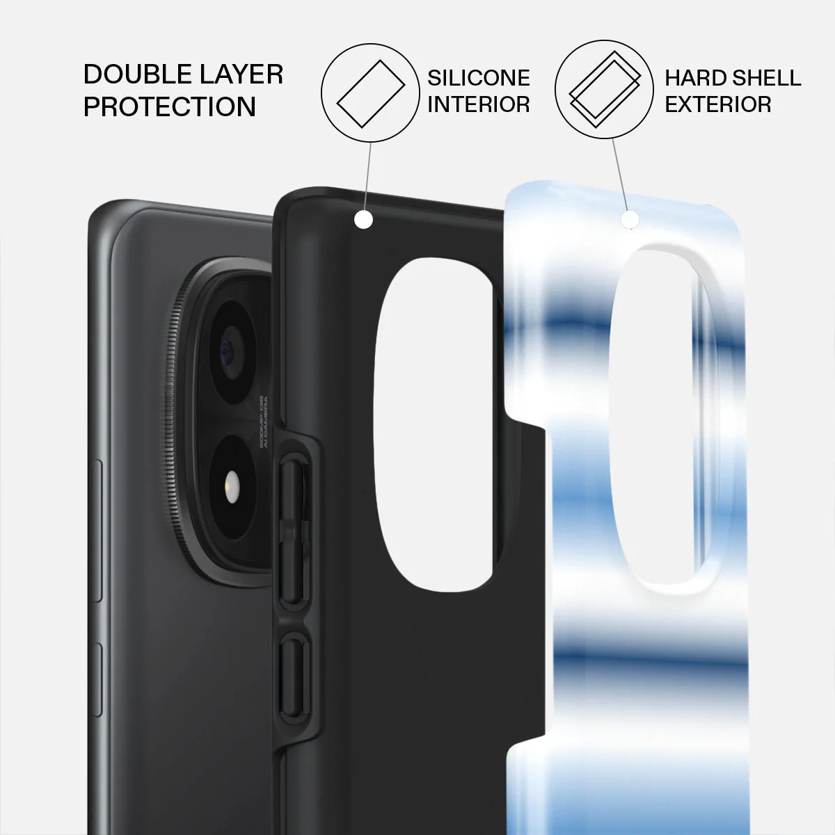 White Noise - Xiaomi Redmi Note 14 Pro+ 5G Case - Image 2