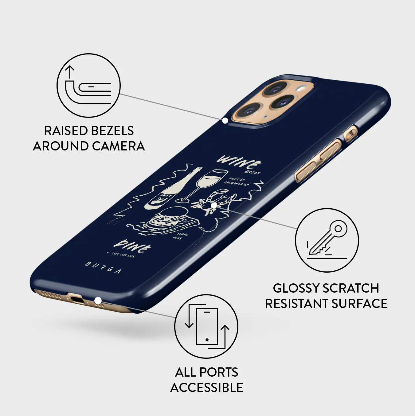 Wine & Dine - iPhone 11 Pro Case - Image 3