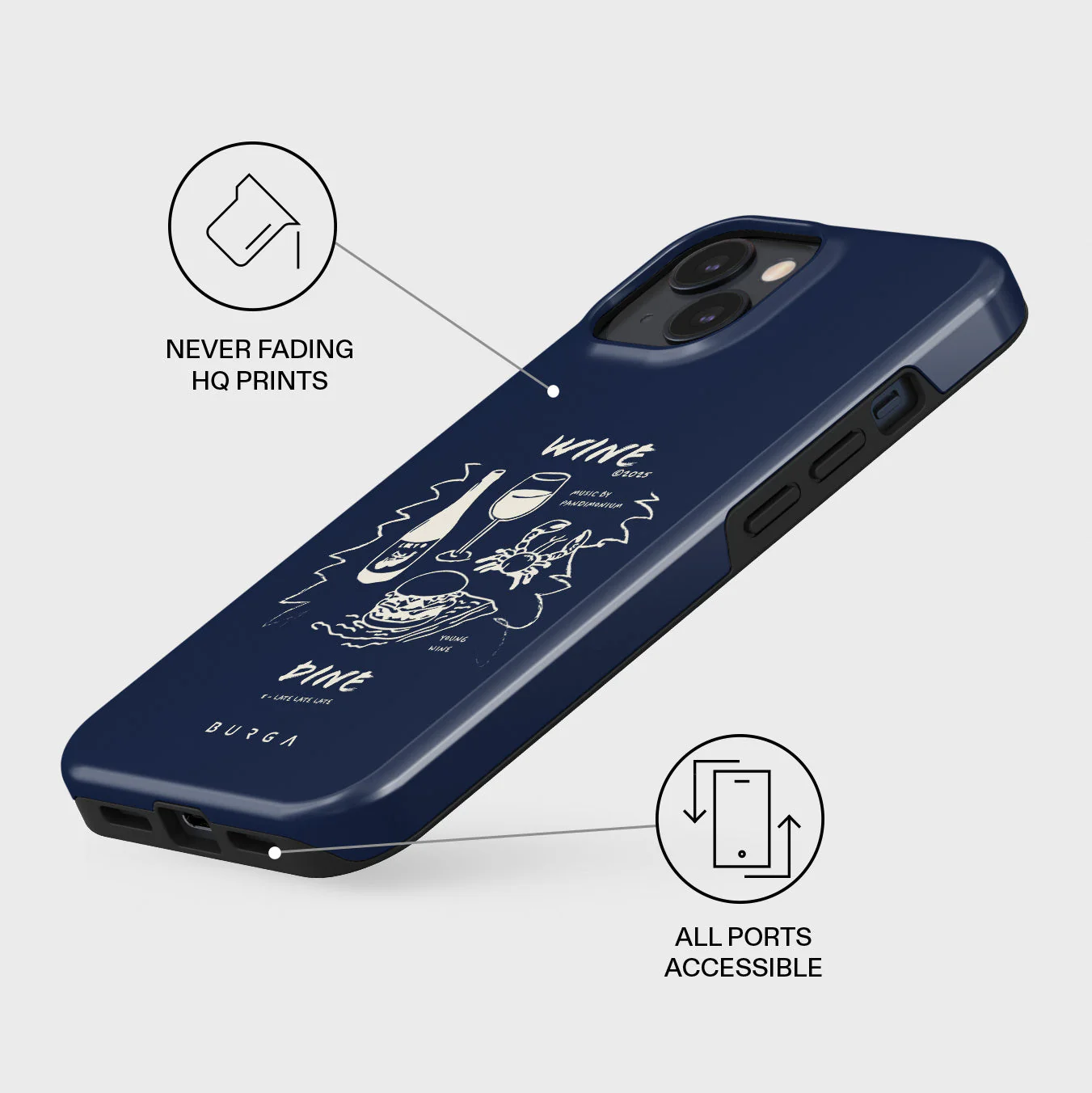 Wine & Dine - iPhone 14 Case - Image 3