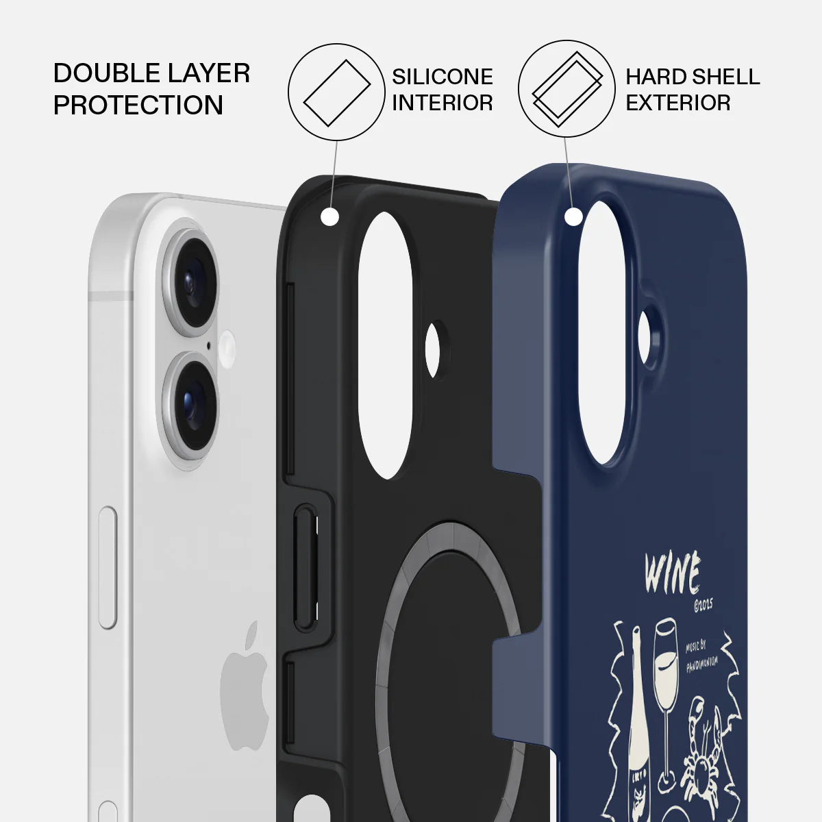 Wine & Dine - iPhone 16 Case - Image 2