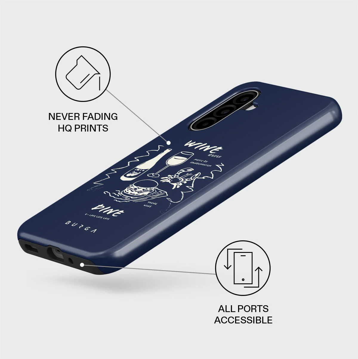 Wine & Dine - Samsung Galaxy A17 Case - Image 3