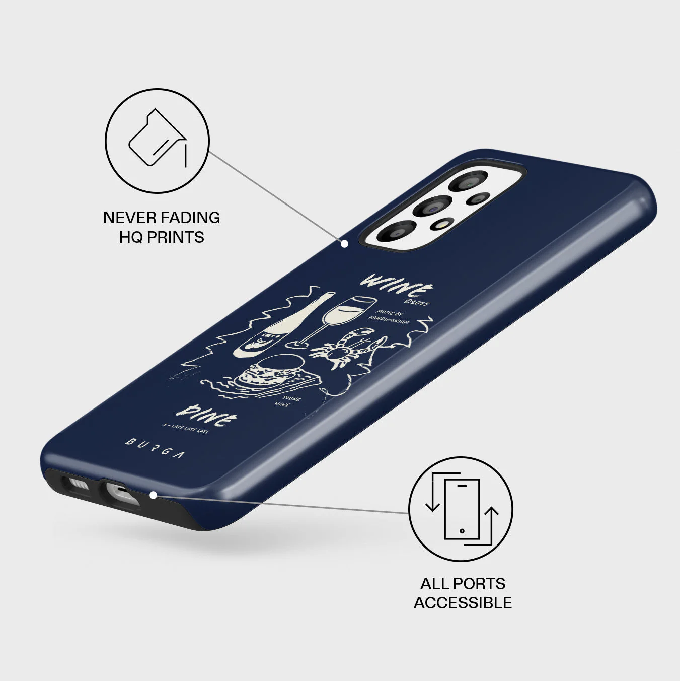 Wine & Dine - Samsung Galaxy A33 Case - Image 3