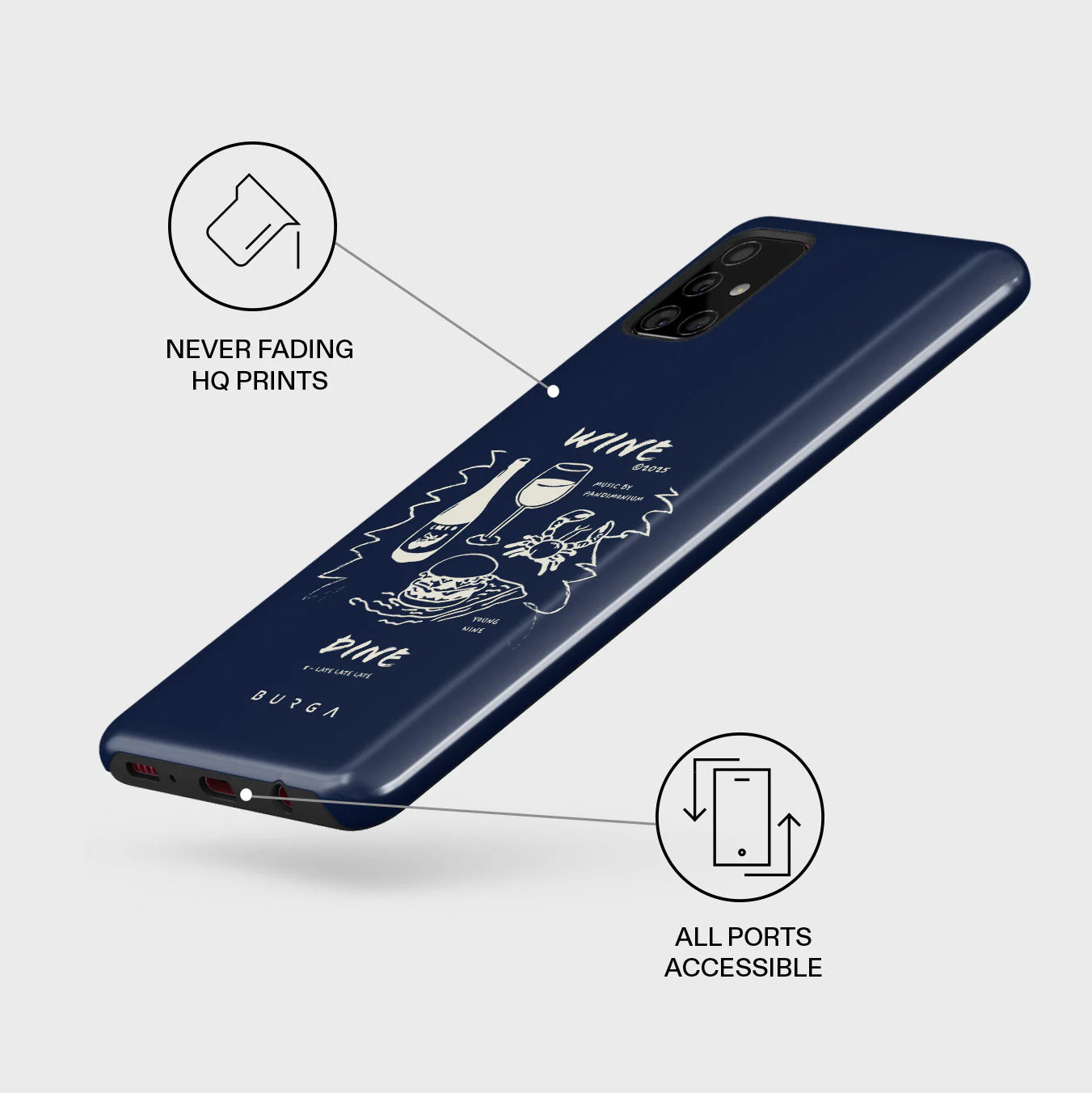 Wine & Dine - Samsung Galaxy A71 4G Case - Image 3