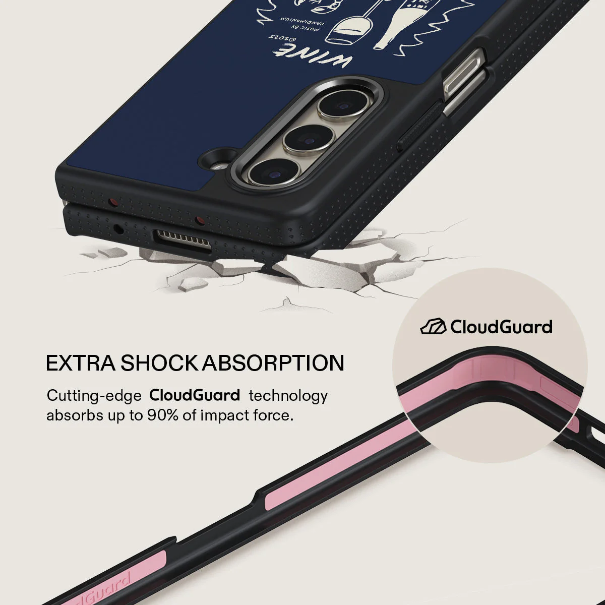 Wine & Dine - Samsung Galaxy Z Fold 5 Case - Image 10