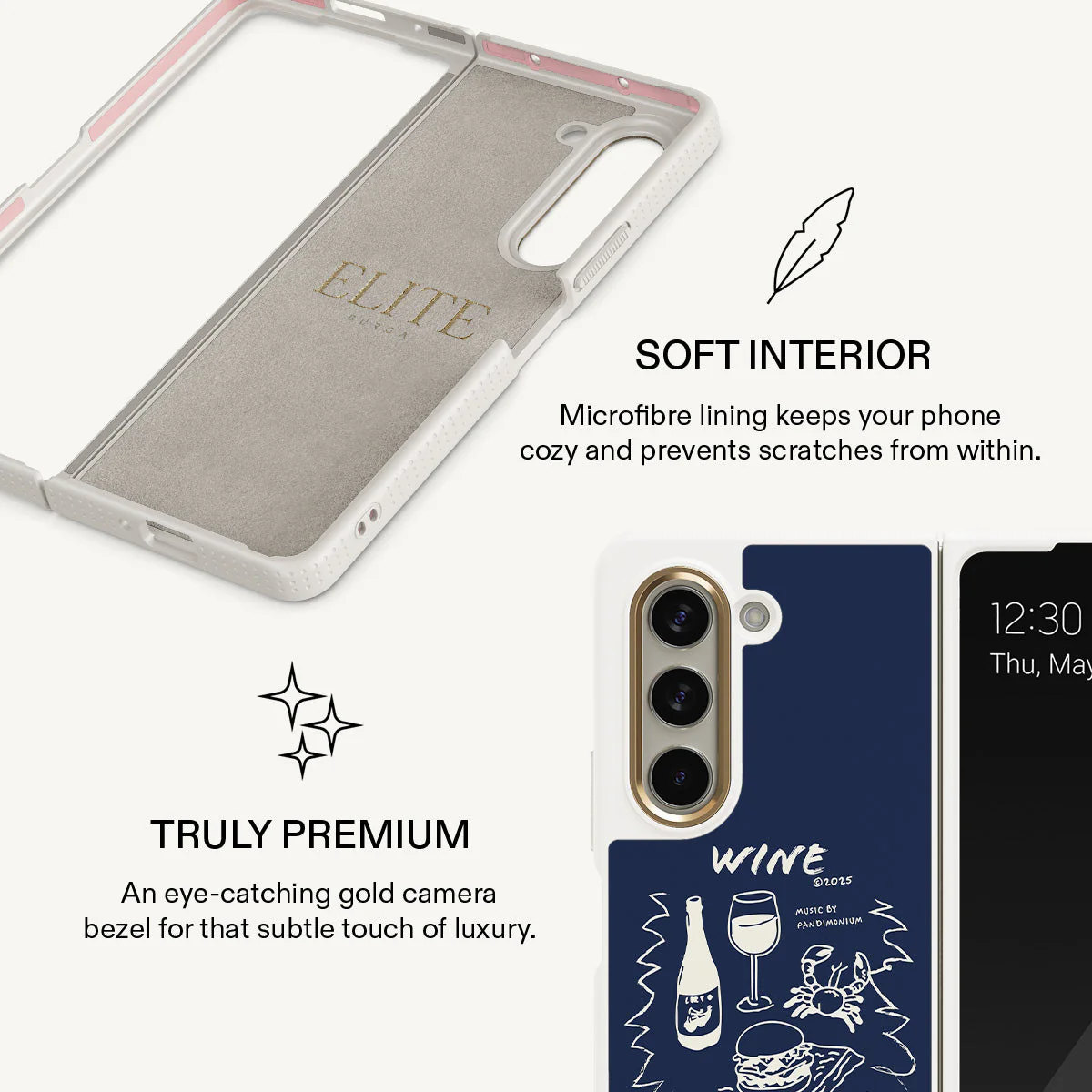 Wine & Dine - Samsung Galaxy Z Fold 5 Case - Image 20