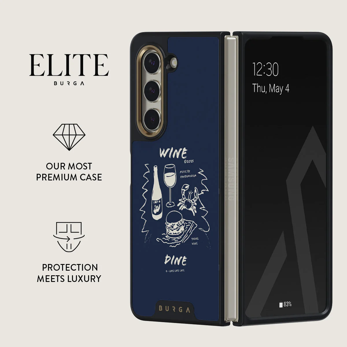 Wine & Dine - Samsung Galaxy Z Fold 5 Case - Image 9