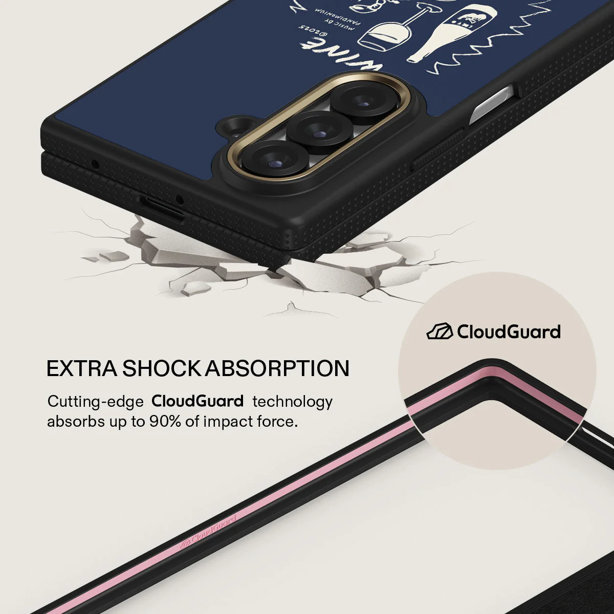 Wine & Dine - Samsung Galaxy Z Fold 7 Case - Image 3